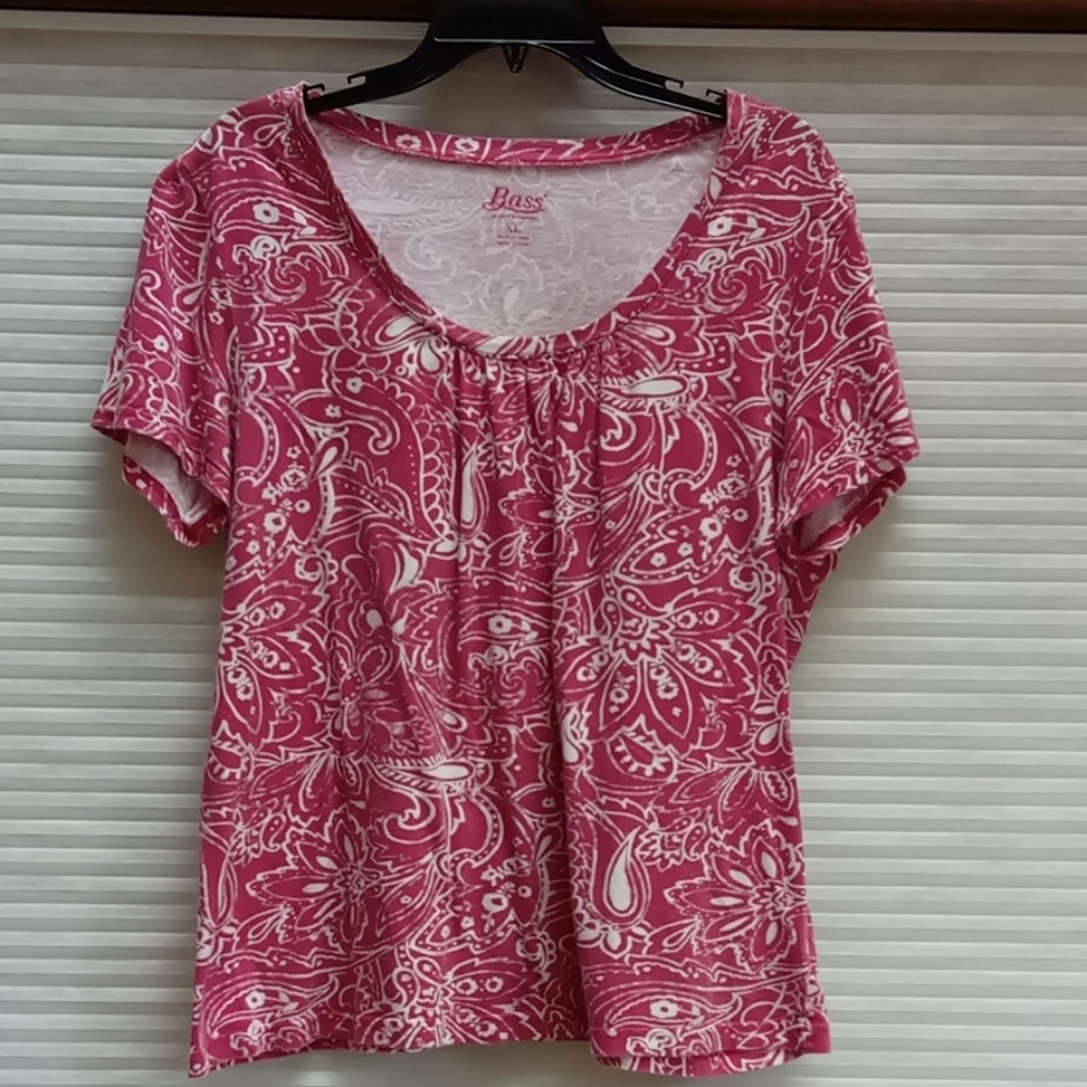 Pink top by Bass